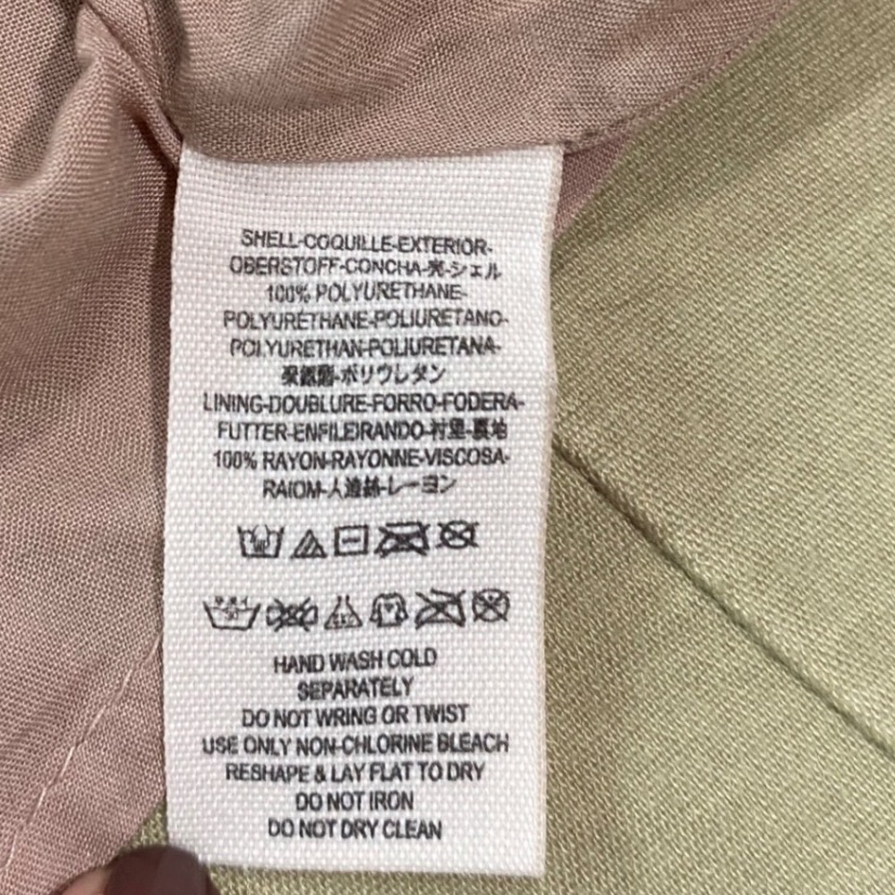 Free People Skirt Vegan Leather Beige Button Front A-Line Skirt Size 4 - Picture 8 of 9